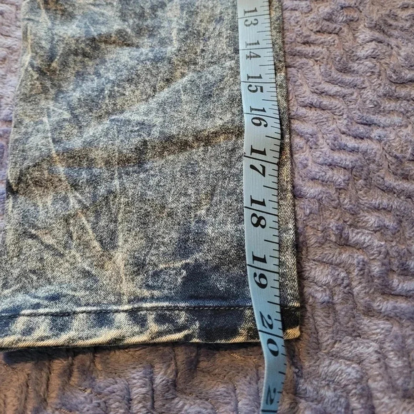 JUDY BLUE blue denim cotton spandex stretch pullover crop top, size 2X - Picture 8 of 9